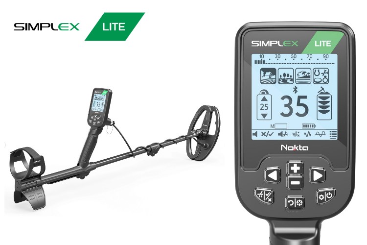 Nokta Simplex LIGHT Metalldetektor Ausr&uuml;stungspaket (Metalldetektor mit Nokta Pinpointer & Schatzsucherhandbuch & Fundtasche & Kopfh&ouml;rer) 