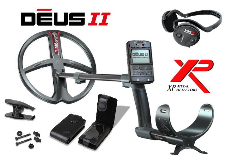Metalldetektor XP Deus 2 mit 28cm Spule und Stereo Funkkopfh&ouml;rer WSA ST